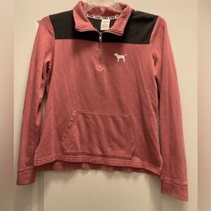 Victoria’s Secret PINK Quarter Zip Pullover - size M